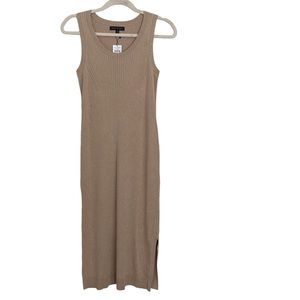 NWT Banana Republic metallic sleeveless long sheath dress